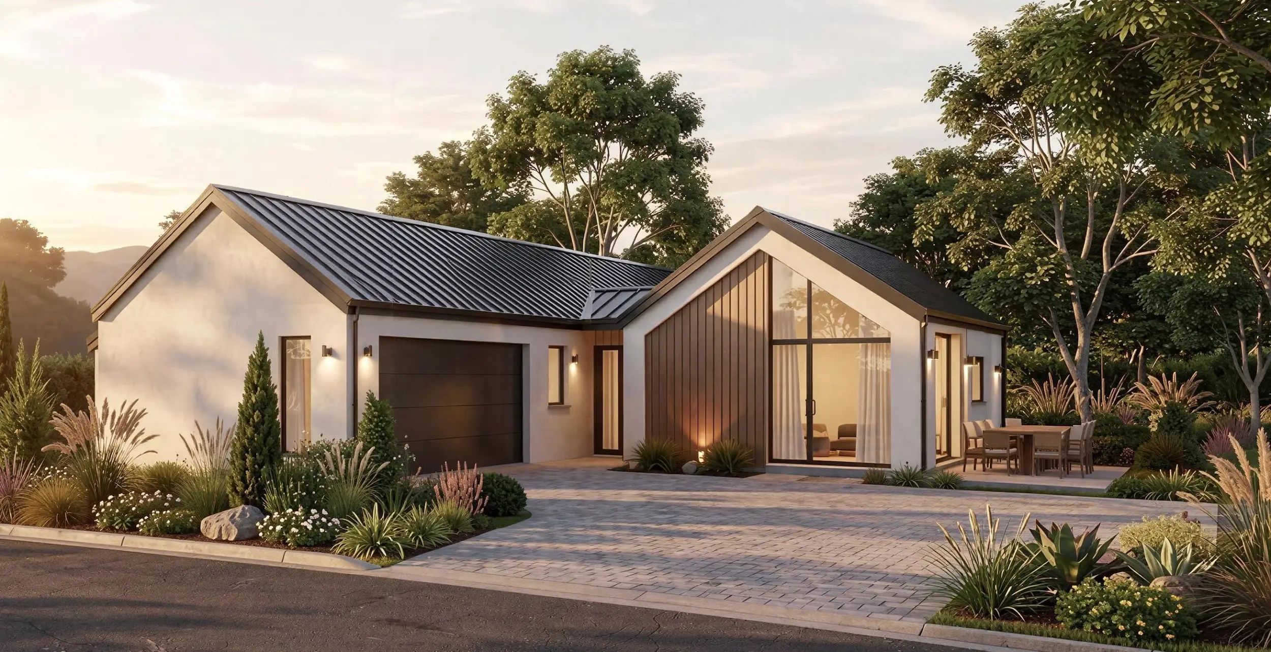 Exterior render of the Lot 7 Berryfields house design